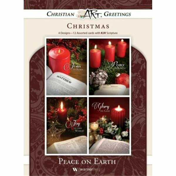 Go-Go KJV Peace on Earth Assorted Christmas Card, 12PK GO3321798